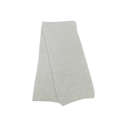 Pure Cashmere Ribbed Knit Scarf — Unisex | Handcrafted in Hawick