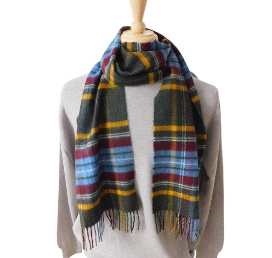 Pure Cashmere Classic Check Scarf - Various Checks - Handcrafted in Elgin, Scotland
