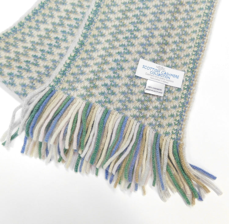 Children's Pure Cashmere Speckled Scarf - Handcrafted in Hawick, Scotland