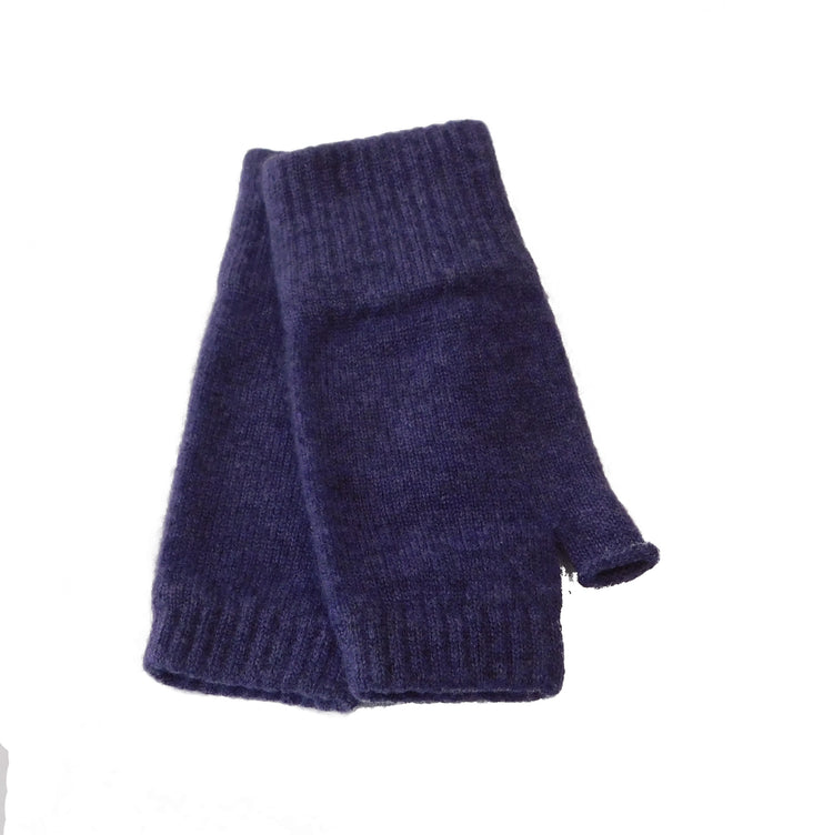 Chauffe-poignets en cachemire pur - Style mitaines sans doigts avec pouce - Différentes couleurs disponibles - Fabriqué à Hawick, en Écosse