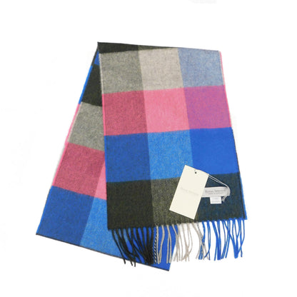 Pure Cashmere Checked Scarf — Hand-Crafted in the Scottish Highlands | Variety of Colours