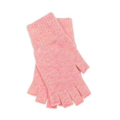 Ladies Pure Cashmere Fingerless Gloves — Ribbed Cuff | Handcrafted in Hawick | One Size