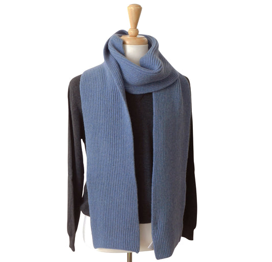 Pure Lambswool Scarf - Longer Length, Hand-crafted in Hawick, Scotland