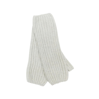 Ladies Pure Cashmere Ribbed Wristwarmers with separate thumb - Hand-crafted in Hawick, Scotland