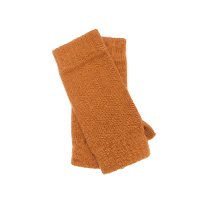Ladies Pure Cashmere Wristwarmers - Fingerless mitt style with separate thumb - Reds, Burgundys and Neutrals - Handcrafted in Hawick, Scotland