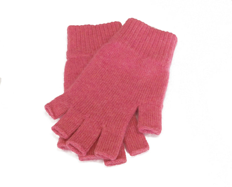 Ladies Pure Cashmere Fingerless Gloves - Handcrafted in Hawick, Scotland