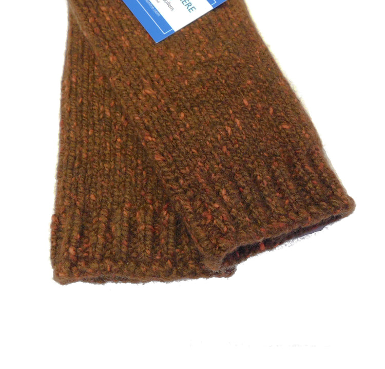 Mens Pure Cashmere Donegal Marl Wristwarmers - Hand-crafted in Hawick, Scotland