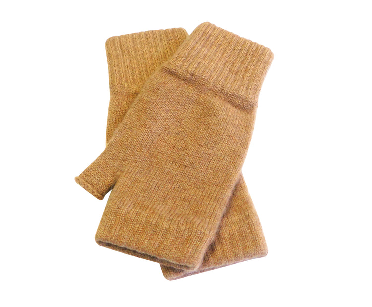 Chauffe-poignets en cachemire pur - Style mitaines sans doigts avec pouce - Différentes couleurs disponibles - Fabriqué à Hawick, en Écosse