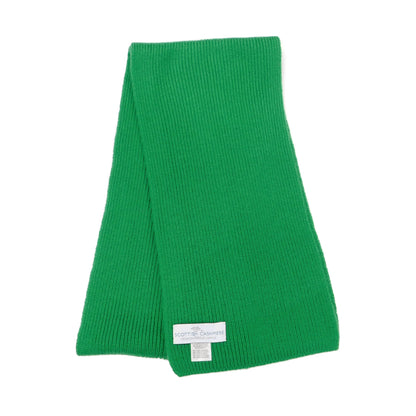 Pure Cashmere Narrow Rib Scarf — Unisex | Handcrafted in Hawick