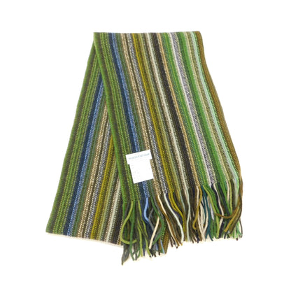 Stripe Scarf, Lambswool Multi-Coloured stripe - Warpknitted in Hawick, Scotland