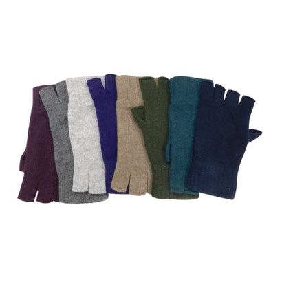 Men’s Pure Cashmere Fingerless Gloves — Keystone Thumb | Handcrafted in Hawick