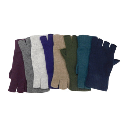 Men’s Pure Cashmere Fingerless Gloves — Keystone Thumb | Handcrafted in Hawick