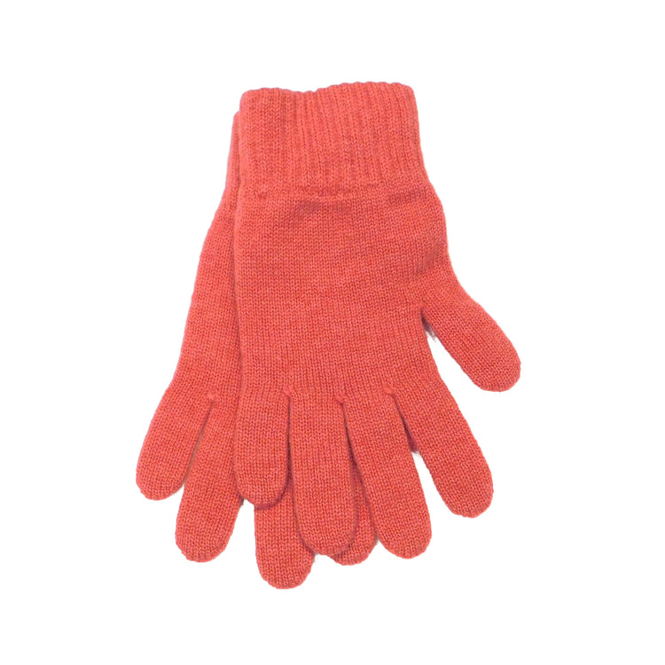 Ladies Pure Cashmere Gloves - Deep Reds and Pinks - Handcrafted in Hawick, Scotland