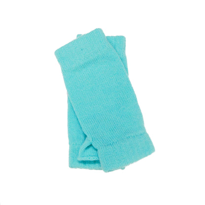 Ladies Pure Cashmere Wristwarmers - Fingerless mitt style with separate thumb - Grey, Blues, Greens and Pink - Handcrafted in Hawick, Scotland