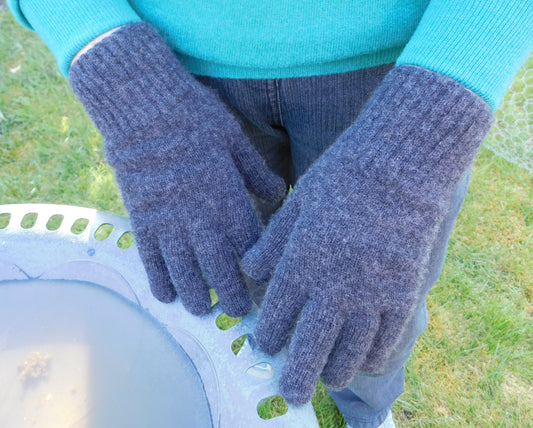 Ladies Pure Cashmere Gloves - Greens, Browns, Yellows and Neutrals - Handcrafted in Hawick, Scotland