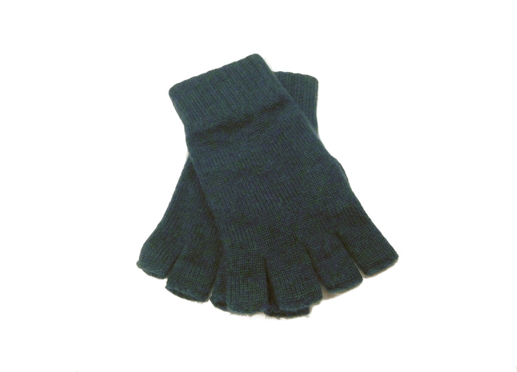 Mens Pure Cashmere Fingerless Gloves - Handcrafted in Hawick, Scotland