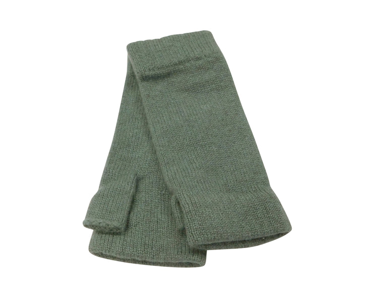 Ladies Pure Cashmere Wrist Warmers - Fingerless mitt style with separate thumb- Handcrafted in Hawick, Scotland