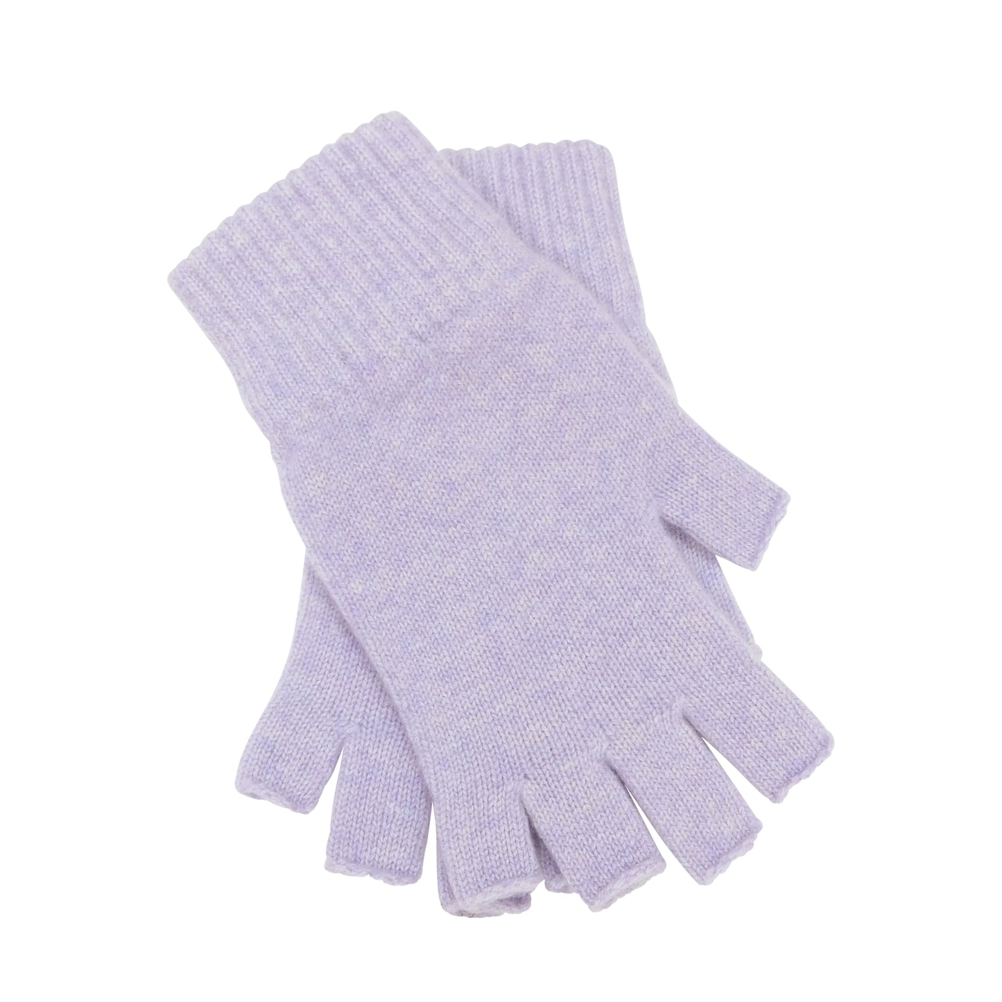 Ladies Pure Cashmere Fingerless Gloves - Reds, Pinks and Lilacs - Handcrafted in Hawick, Scotland