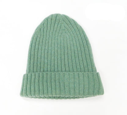 Unisex Lambswool Ribbed Beanie — Handcrafted in Hawick | One Size