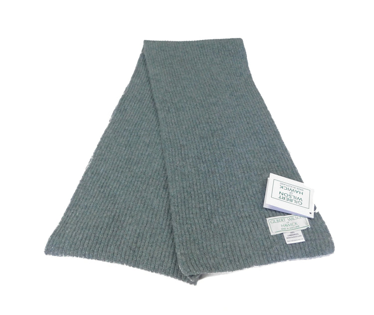 Pure Lambswool Scarf - Narrow Rib, Hand-crafted in Hawick, Scotland