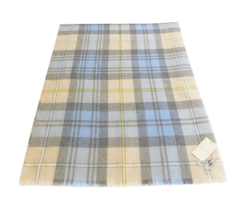 Pure Cashmere Lightweight Wrap / Stole in a number of Checked options - The ultimate in luxury - Woven in Scotland