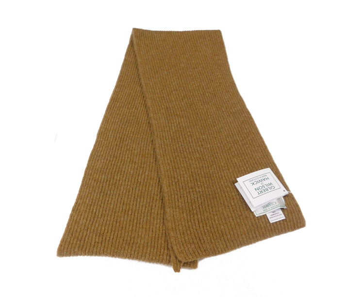 Pure Lambswool Scarf - Narrow Rib, Hand-crafted in Hawick, Scotland
