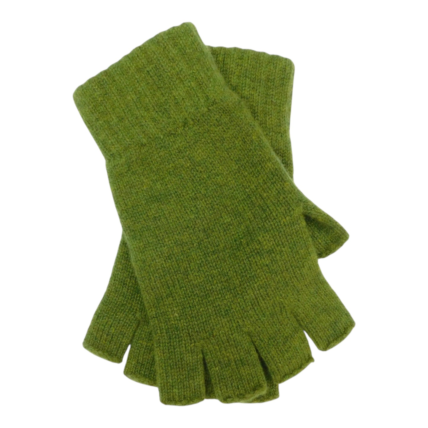 Ladies Pure Cashmere Fingerless Gloves — Ribbed Cuff & Keystone Thumb | Handcrafted in Hawick | One Size