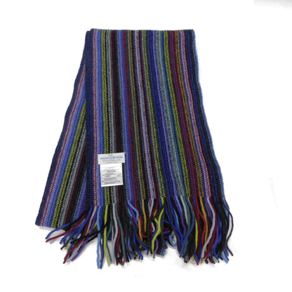 Lambswool Striped Scarf — Hand-Crafted in Hawick | Warp-Knitted