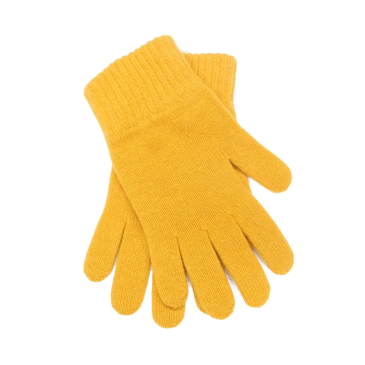 Ladies Pure Cashmere Gloves — Ribbed Cuff | Handcrafted in Hawick