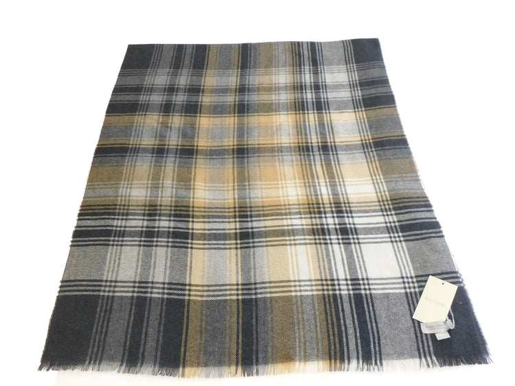 Pure Cashmere Lightweight Wrap / Stole in a number of Checked options - The ultimate in luxury - Woven in Scotland