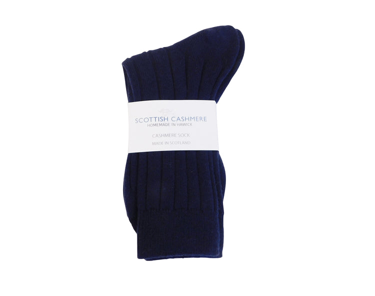 Chaussettes en pur cachemire pour hommes - Fabriquées à la main à Hawick, en Écosse