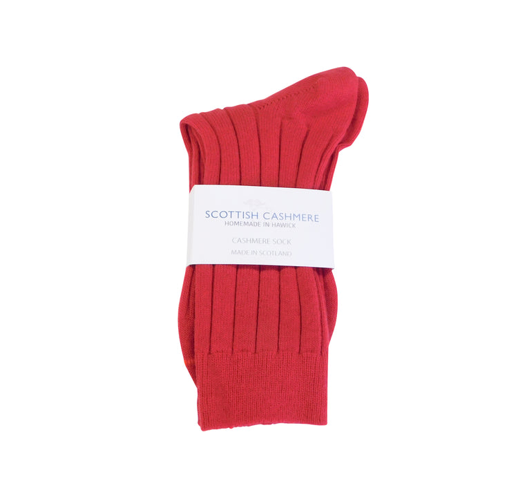 Chaussettes en pur cachemire pour hommes - Fabriquées à la main à Hawick, en Écosse
