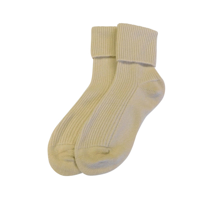 Ladies Pure Cashmere Bed Socks - Handcrafted in Hawick, Scotland