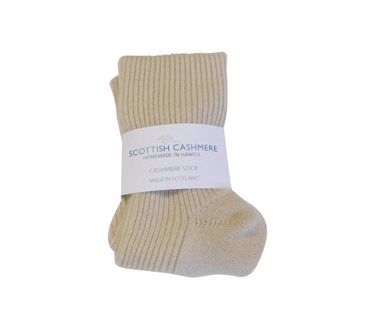 Damen-Bettsocken aus reinem Kaschmir – handgefertigt in Hawick, Schottland
