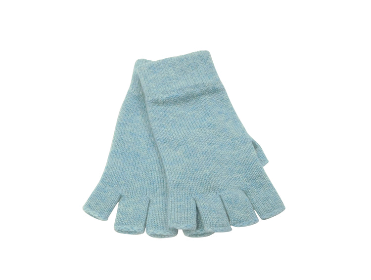 Ladies Pure Cashmere Fingerless Gloves with Keystone Thumb  - Handcrafted in Hawick, Scotland