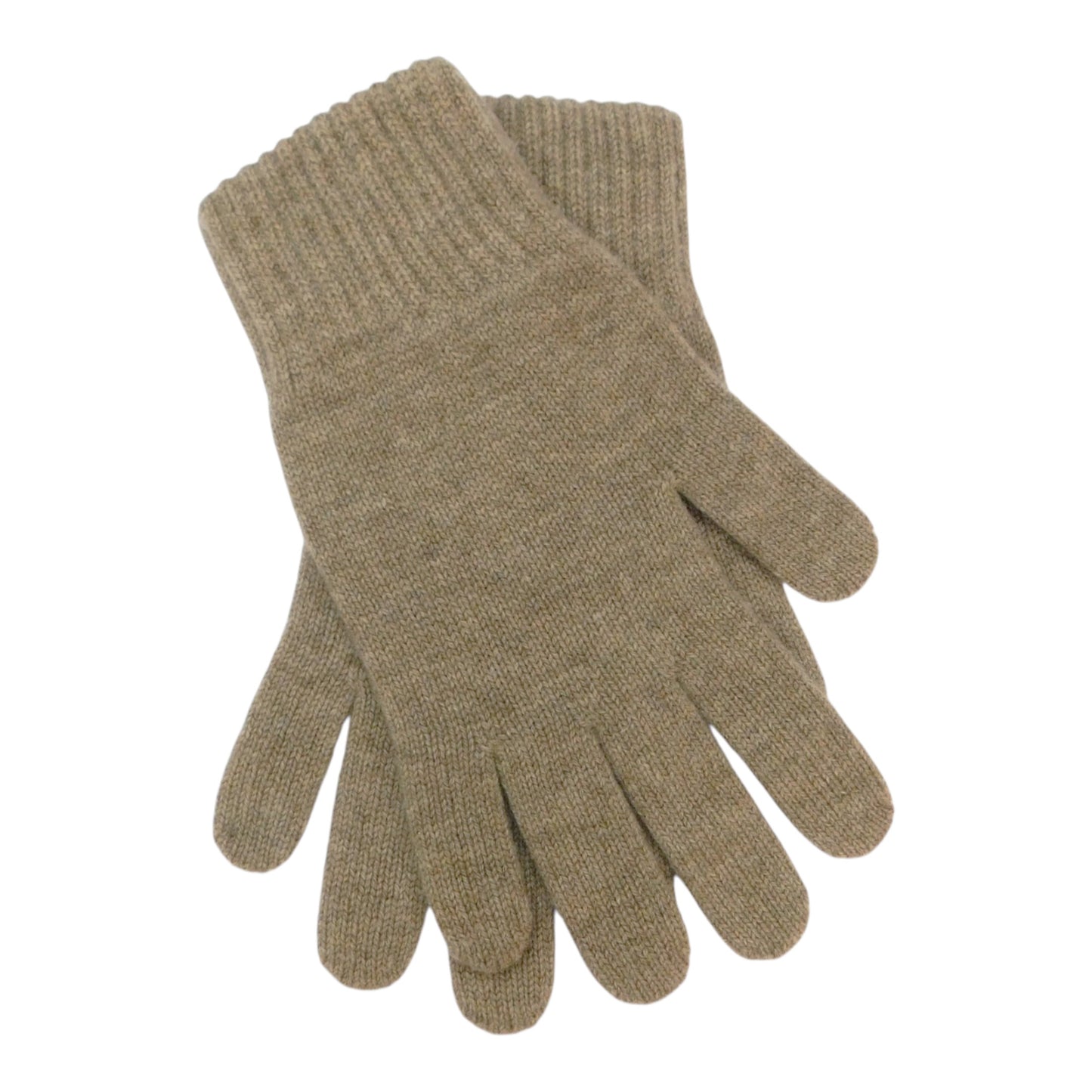 Ladies Pure Cashmere Gloves — Ribbed Cuff | Handcrafted in Hawick