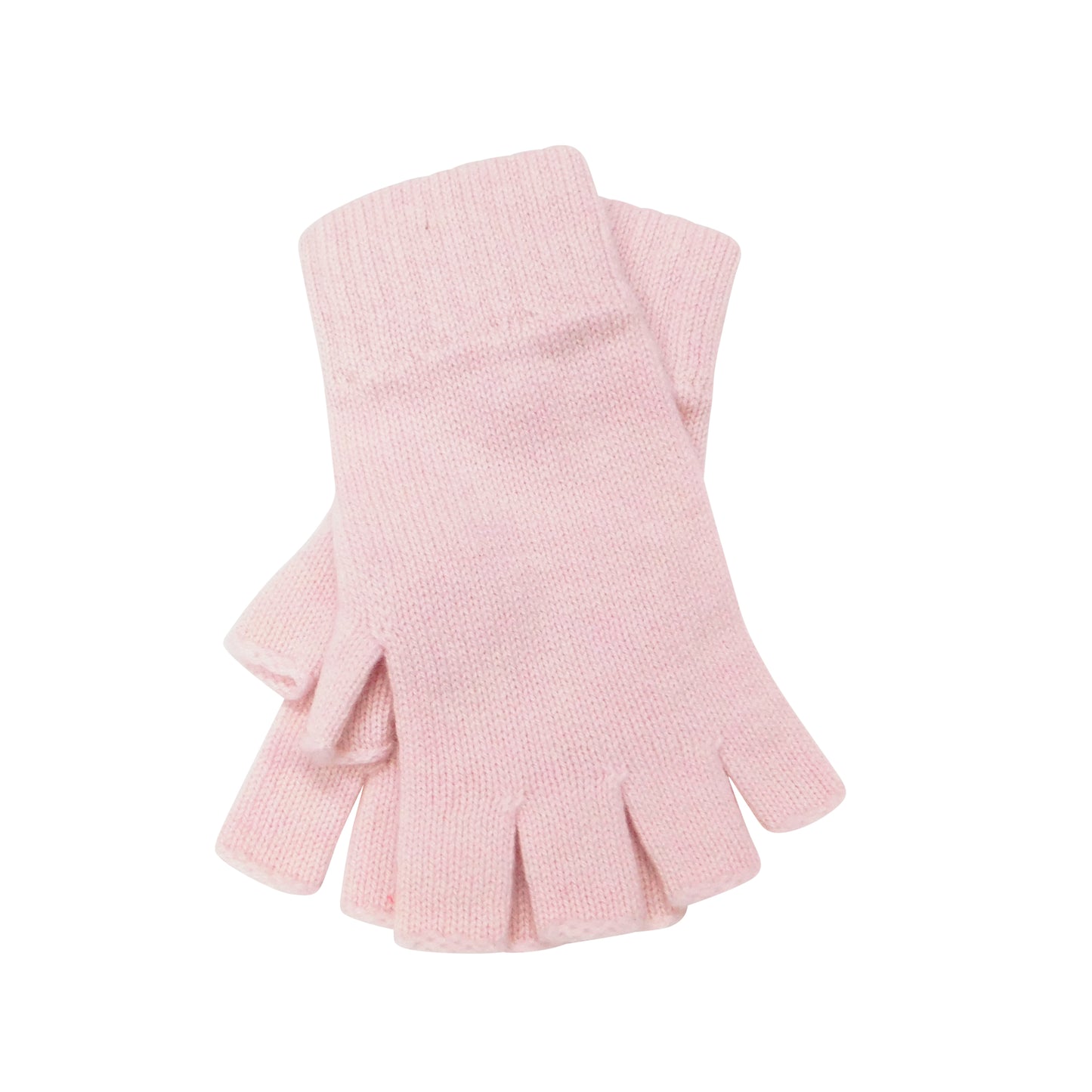 Ladies Pure Cashmere Fingerless Gloves — Ribbed Cuff & Keystone Thumb | Handcrafted in Hawick | One Size