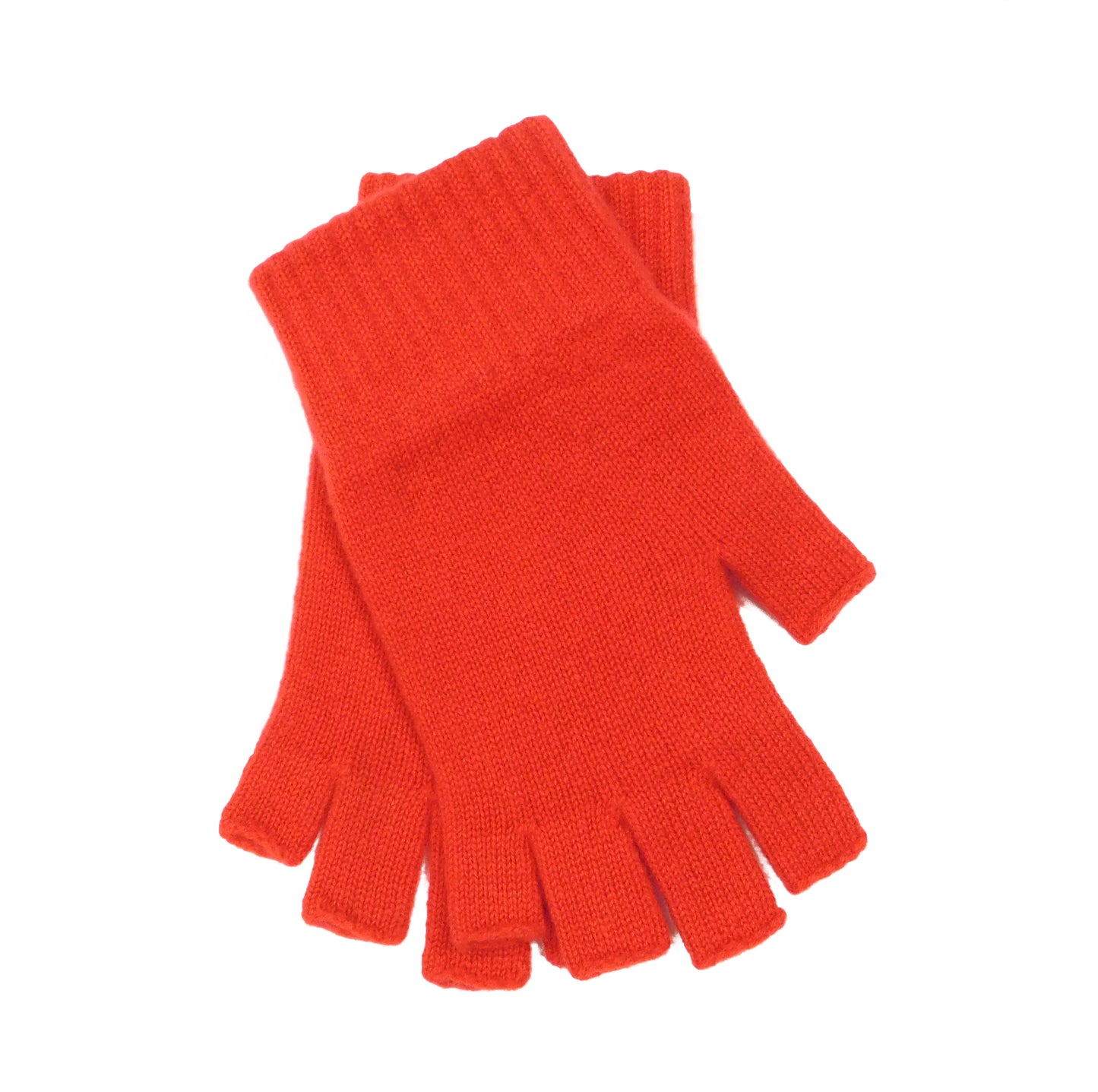 Gants sans doigts en pur cachemire pour femmes - Bleus, gris, noirs et violets - Fabriqués à la main à Hawick, en Écosse