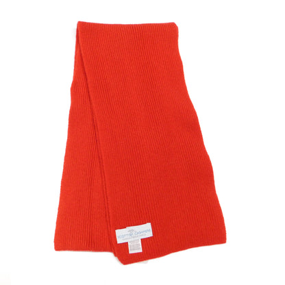 Écharpe en pur cachemire à côtes étroites - Tricotée à la main par nos soins à Hawick, en Écosse