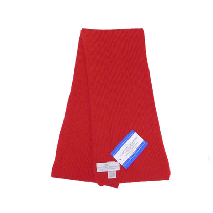 Écharpe en pur cachemire à côtes étroites - Tricotée à la main par nos soins à Hawick, en Écosse