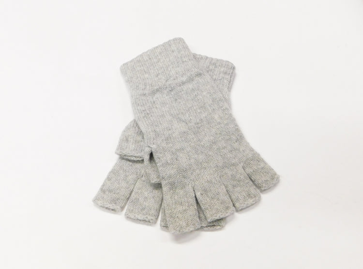 Mens Pure Cashmere Fingerless Gloves - Handcrafted in Hawick, Scotland