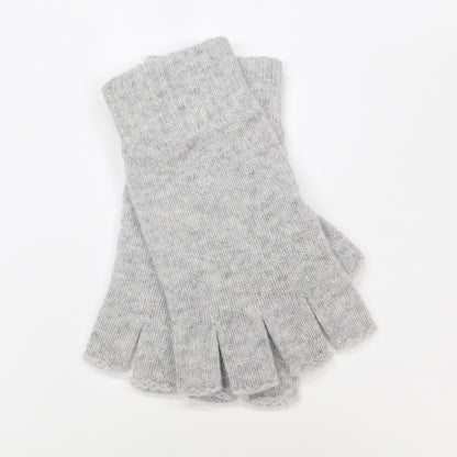 Mens Pure Cashmere Fingerless Gloves - Handcrafted in Hawick, Scotland