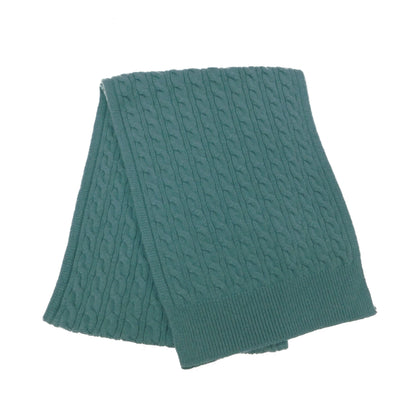 Pure Cashmere Cable Knit Scarf — Unisex | Handcrafted in Hawick