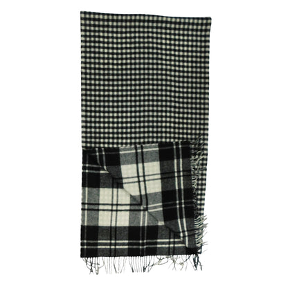 Reversible Lambswool Stole / Wrap — Woven in the Scottish Highlands