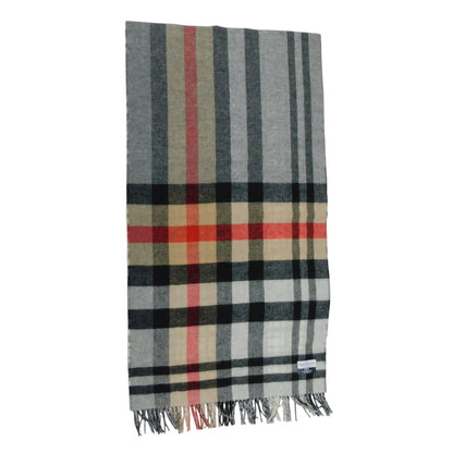 Reversible Lambswool Stole / Wrap — Woven in the Scottish Highlands