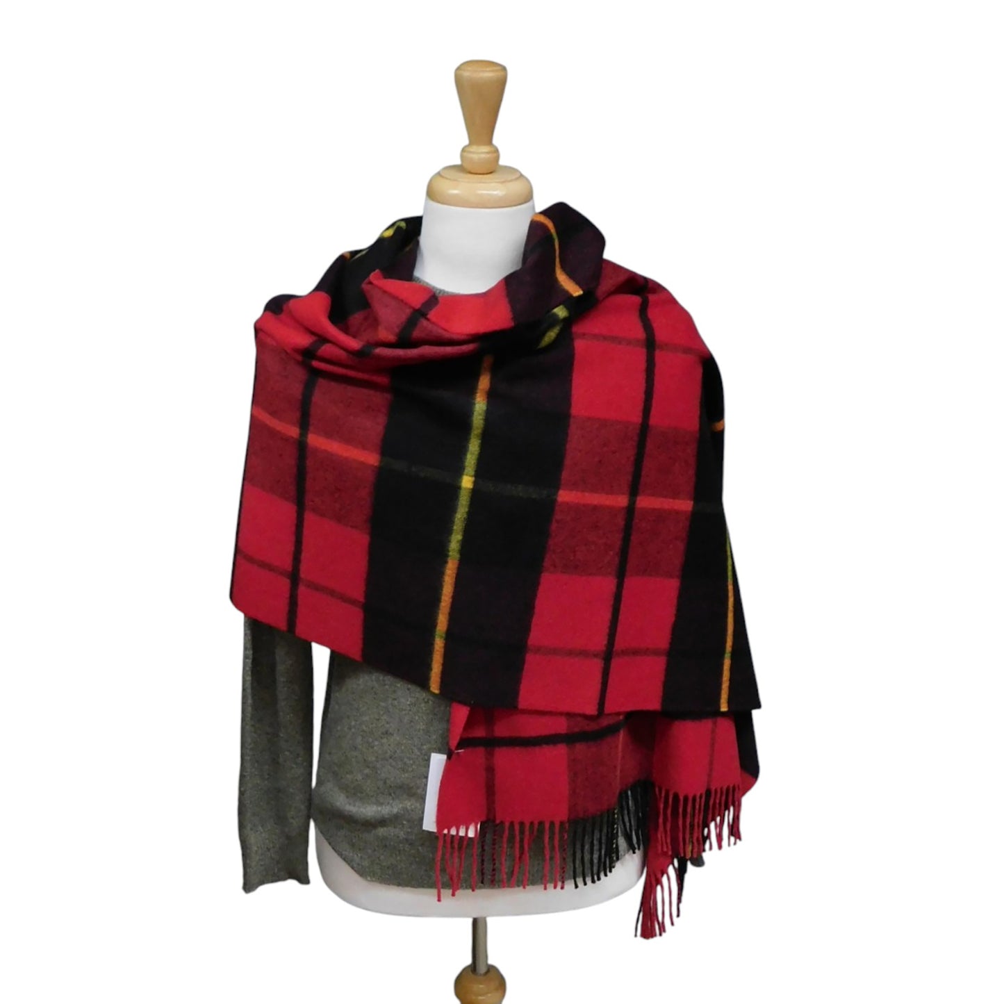 Écharpe / étole tartan en cachemire pur - Le summum du luxe - Tissé en Écosse 