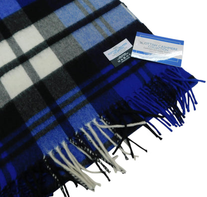Écharpe / étole tartan en cachemire pur - Le summum du luxe - Tissé en Écosse 