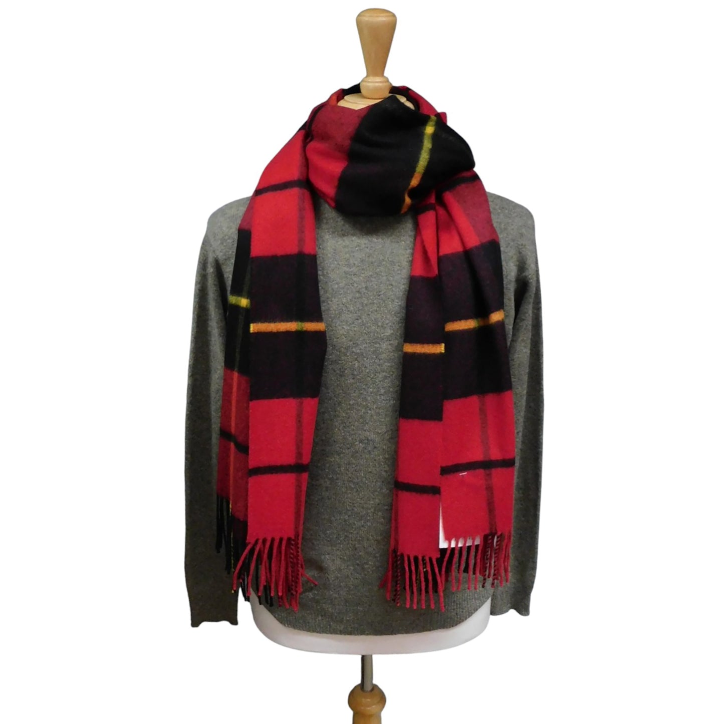 Écharpe / étole tartan en cachemire pur - Le summum du luxe - Tissé en Écosse 