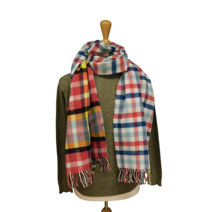 Reversible Lambswool Stole / Wrap — Woven in the Scottish Highlands