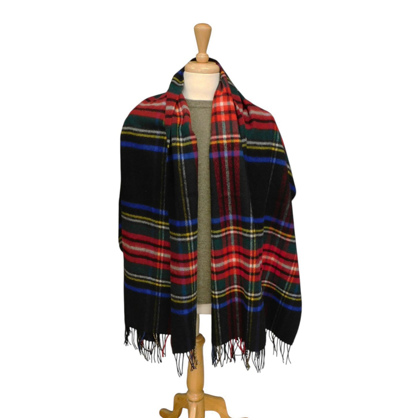 Lambswool Tartan Stole / Wrap — Woven in the Scottish Highlands
